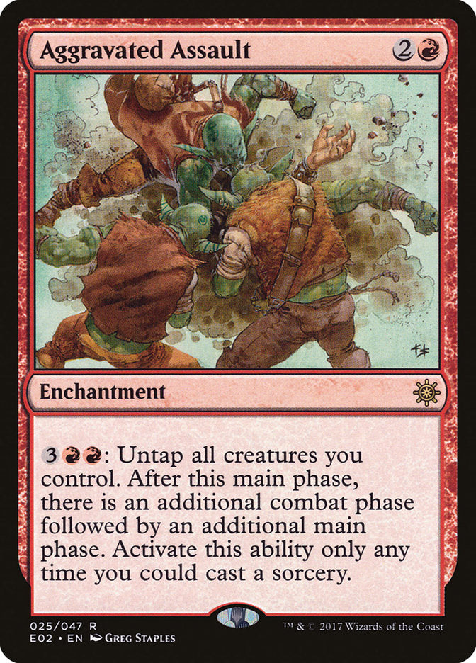 Aggravated Assault [Explorers of Ixalan] | Good Games Morley