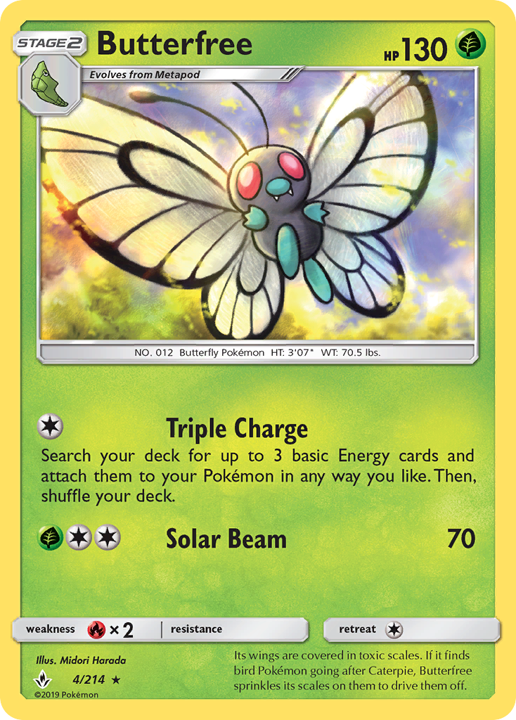 Butterfree (4/214) [Sun & Moon: Unbroken Bonds] | Good Games Morley