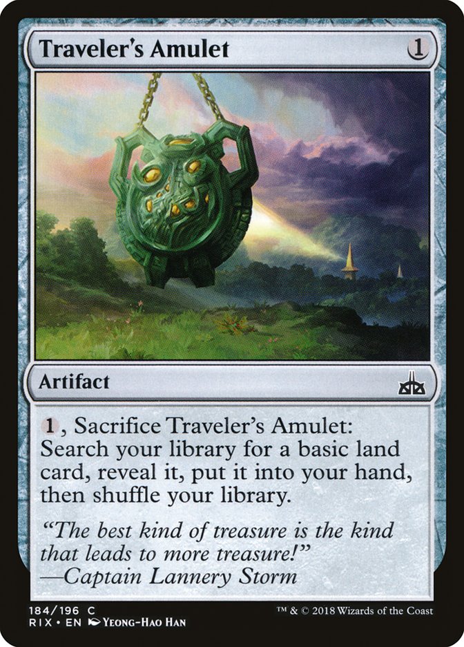 Traveler's Amulet [Rivals of Ixalan] | Good Games Morley