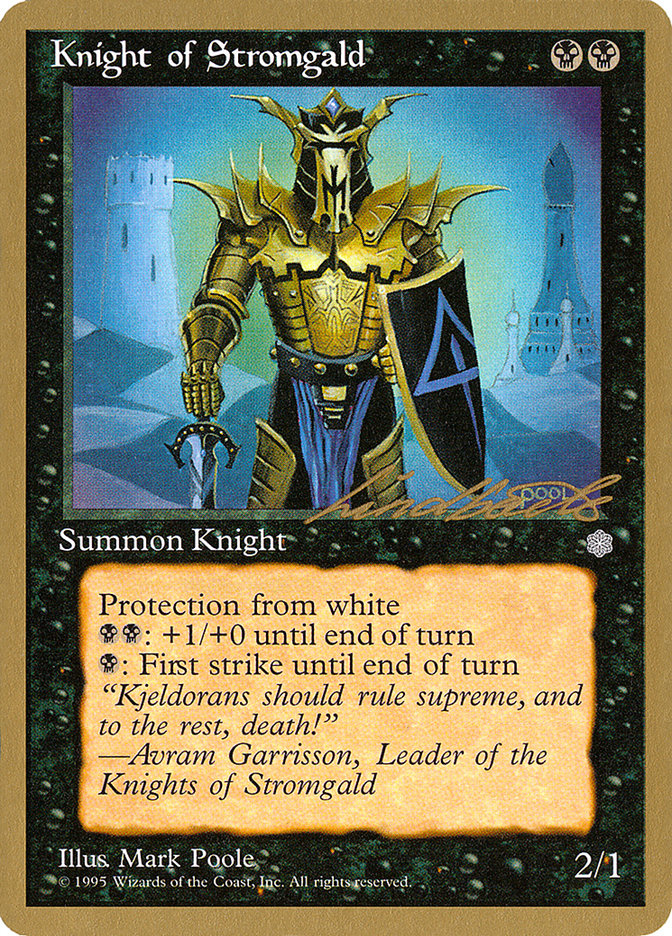 Knight of Stromgald (Leon Lindback) [Pro Tour Collector Set] | Good Games Morley