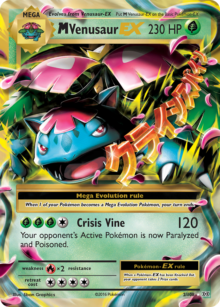 M Venusaur EX (2/108) [XY: Evolutions] | Good Games Morley