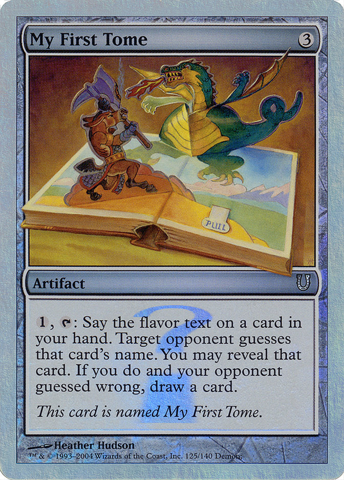 My First Tome (Alternate Foil) [Unhinged] | Good Games Morley