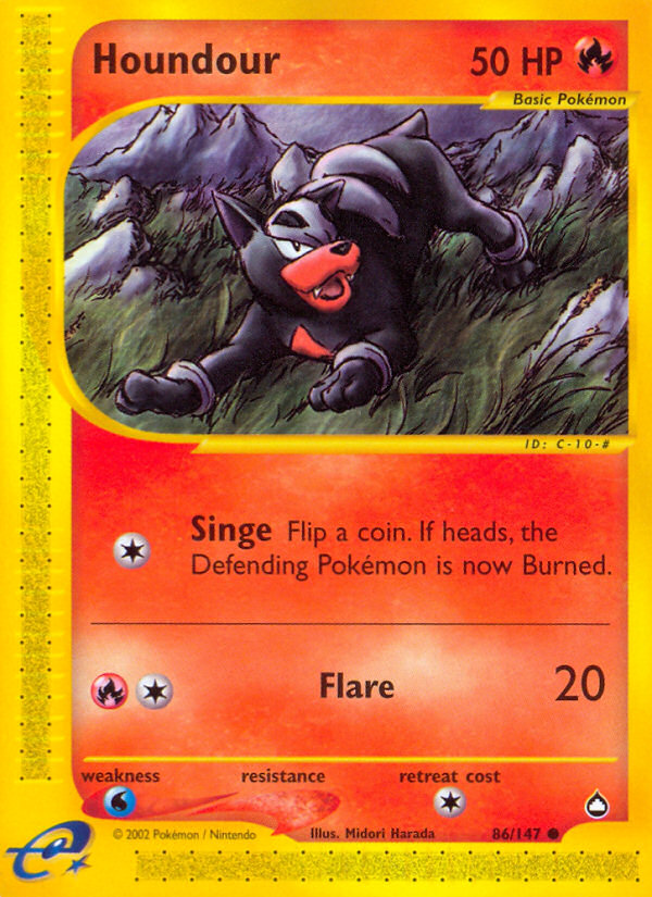 Houndour (86/147) [Aquapolis] | Good Games Morley
