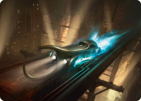 Run Out of Town Art Card [Streets of New Capenna Art Series] | Good Games Morley