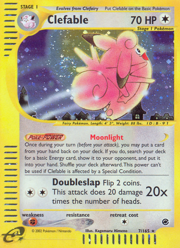 Clefable (7/165) [Expedition: Base Set] | Good Games Morley
