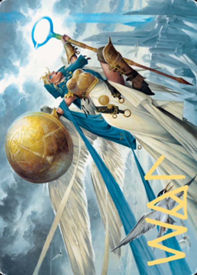 Linvala, Shield of Sea Gate Art Card (Gold-Stamped Signature) [Zendikar Rising Art Series] | Good Games Morley
