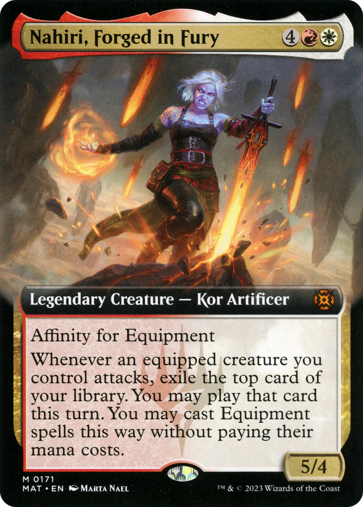 Nahiri, Forged in Fury (Extended Art) [March of the Machine: The Aftermath] | Good Games Morley