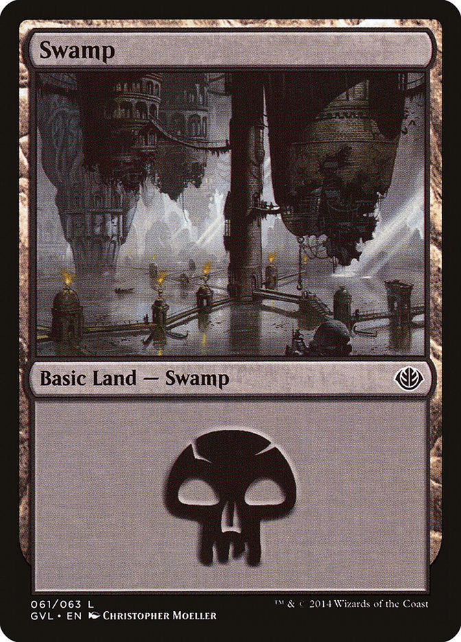 Swamp (61) (Garruk vs. Liliana) [Duel Decks Anthology] | Good Games Morley