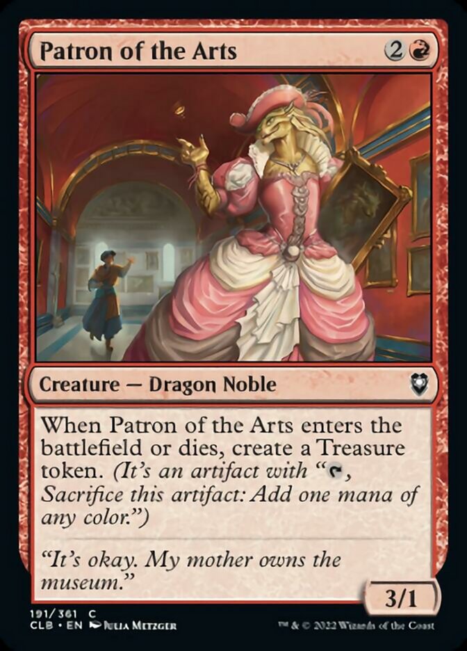 Patron of the Arts [Commander Legends: Battle for Baldur's Gate] | Good Games Morley