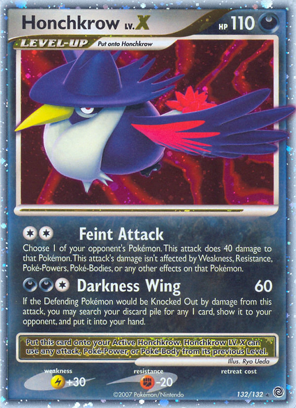 Honchkrow LV.X (132/132) [Diamond & Pearl: Secret Wonders] | Good Games Morley