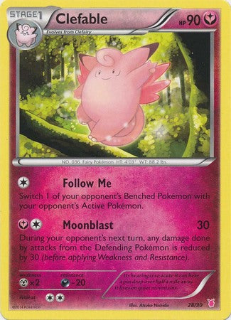 Clefable (28/30) [XY: Trainer Kit 1 - Wigglytuff] | Good Games Morley