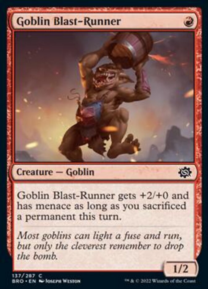 Goblin Blast-Runner [The Brothers' War] | Good Games Morley