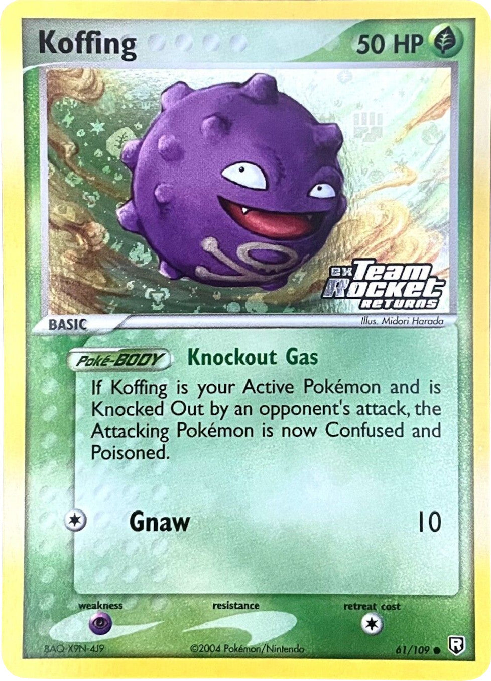 Koffing (61/109) (Stamped) [EX: Team Rocket Returns] | Good Games Morley