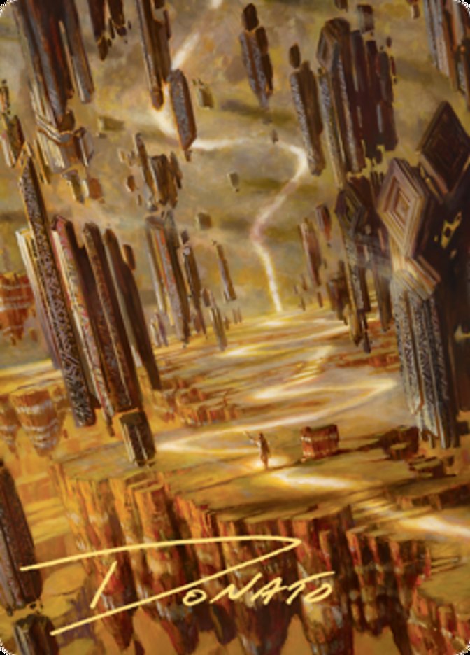 Brightclimb Pathway Art Card (Gold-Stamped Signature) [Zendikar Rising Art Series] | Good Games Morley