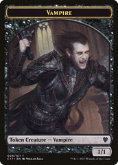 Bat // Vampire Double-sided Token [Commander 2017 Tokens] | Good Games Morley