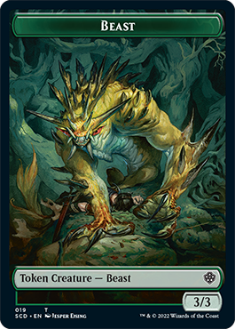 Beast // Beast Double-Sided Token [Starter Commander Decks] | Good Games Morley