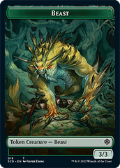 Beast // Beast Double-Sided Token [Starter Commander Decks] | Good Games Morley