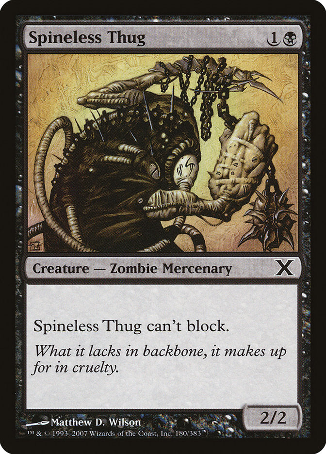 Spineless Thug [Tenth Edition] | Good Games Morley