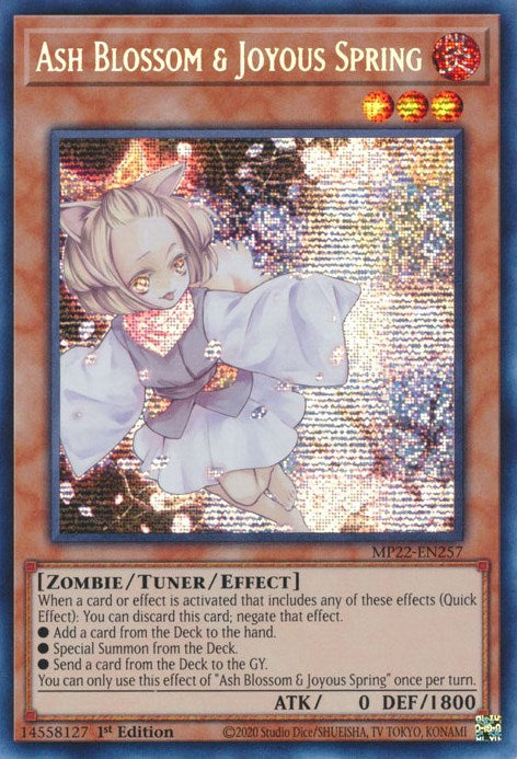 Ash Blossom & Joyous Spring [MP22-EN257] Prismatic Secret Rare | Good Games Morley