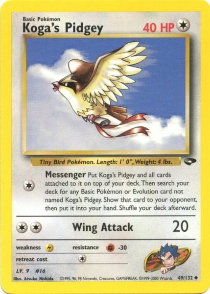 Koga's Pidgey (49/132) [Gym Challenge Unlimited] | Good Games Morley