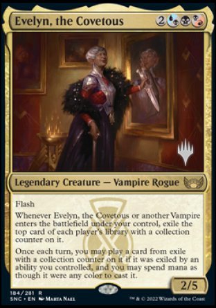 Evelyn, the Covetous (Promo Pack) [Streets of New Capenna Promos] | Good Games Morley
