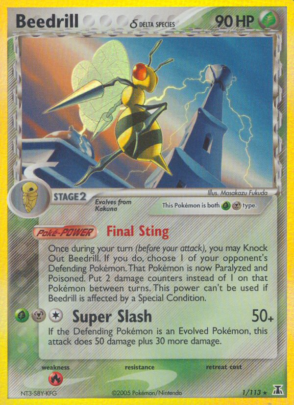 Beedrill (1/113) (Delta Species) [EX: Delta Species] | Good Games Morley