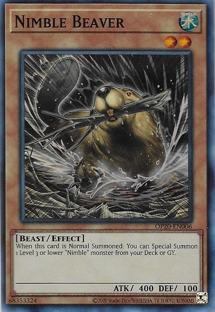Nimble Beaver [OP20-EN006] Super Rare | Good Games Morley
