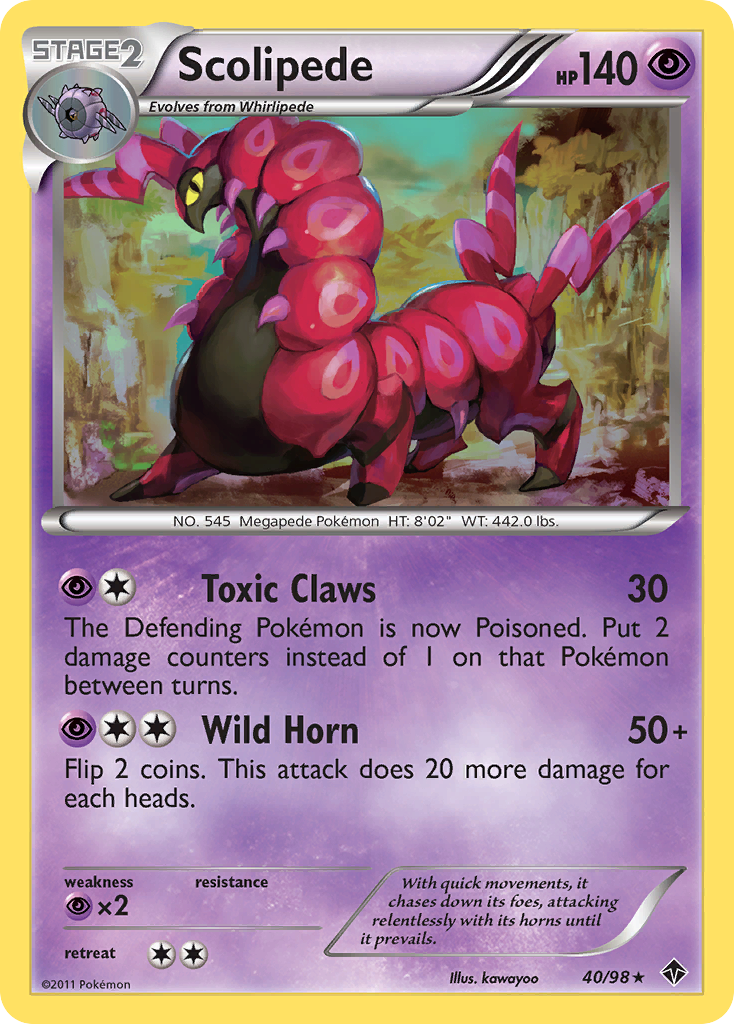 Scolipede (40/98) [Black & White: Emerging Powers] | Good Games Morley