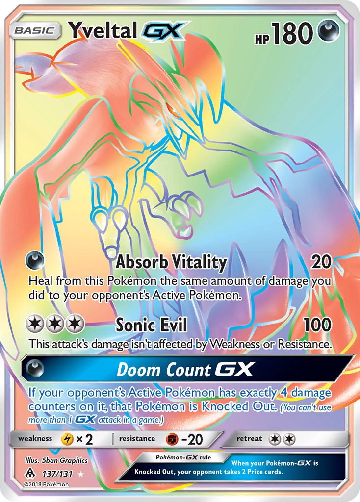 Yveltal GX (137/131) [Sun & Moon: Forbidden Light] | Good Games Morley