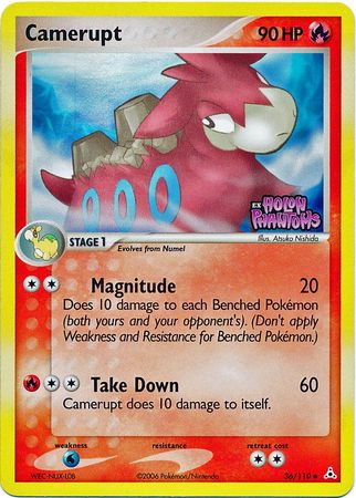 Camerupt (36/110) (Stamped) [EX: Holon Phantoms] | Good Games Morley
