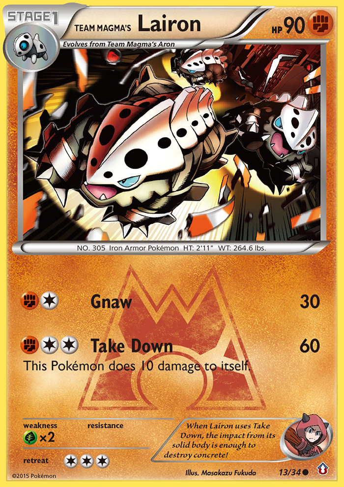 Team Magma's Lairon (13/34) [XY: Double Crisis] | Good Games Morley