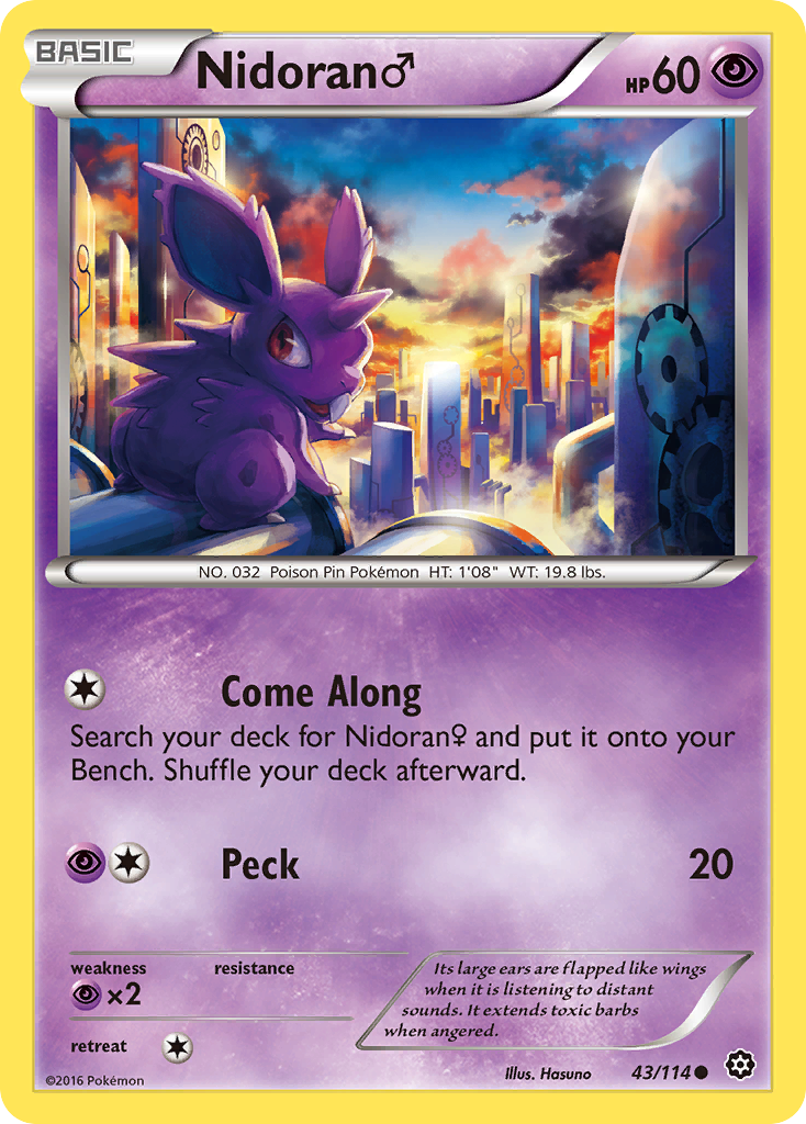 Nidoran (43/114) (Male) [XY: Steam Siege] | Good Games Morley