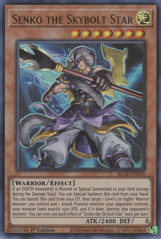 Senko the Skybolt Star [BLCR-EN036] Ultra Rare | Good Games Morley