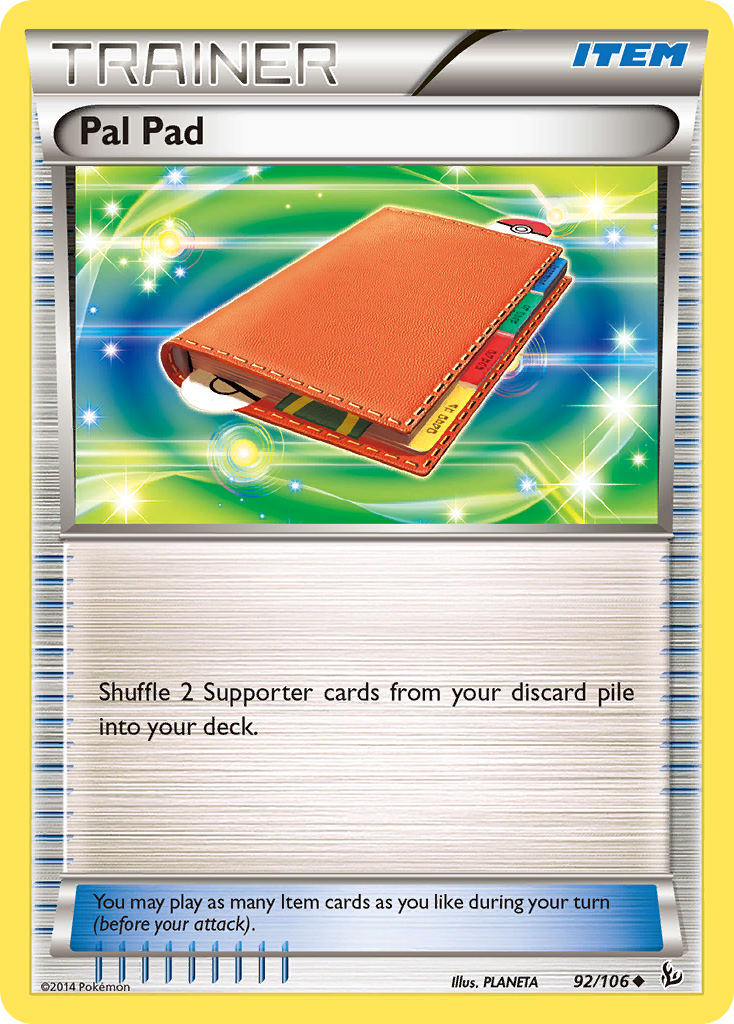 Pal Pad (92/106) [XY: Flashfire] | Good Games Morley