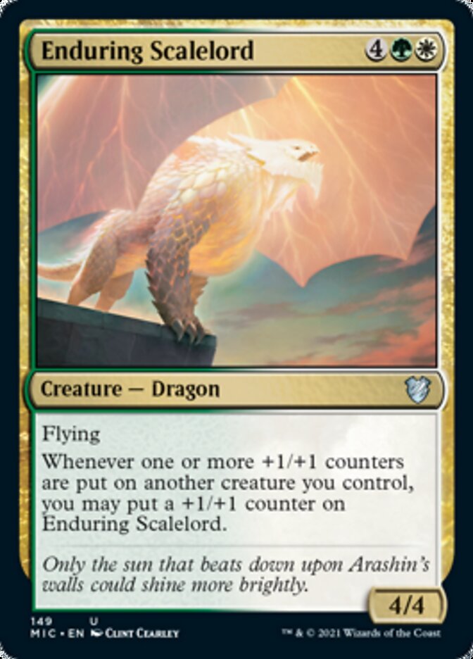 Enduring Scalelord [Innistrad: Midnight Hunt Commander] | Good Games Morley