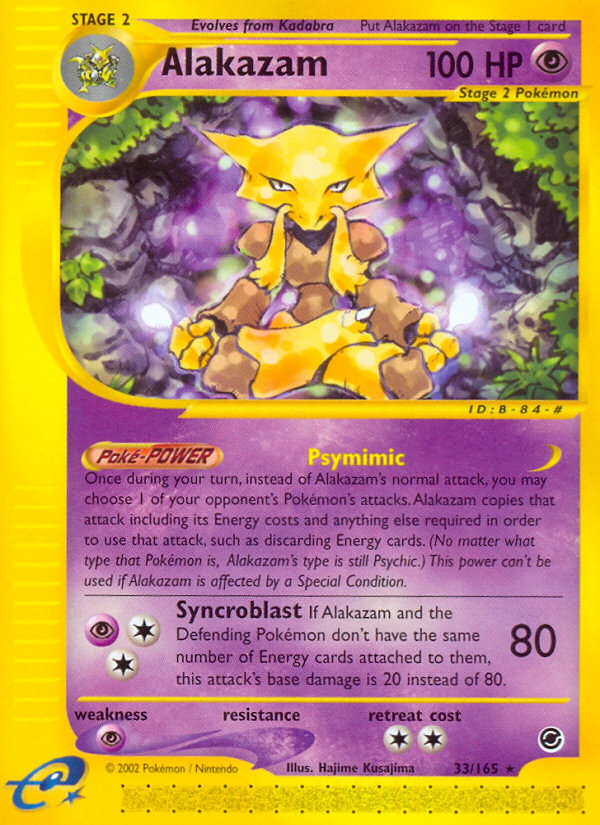 Alakazam (33/165) [Expedition: Base Set] | Good Games Morley