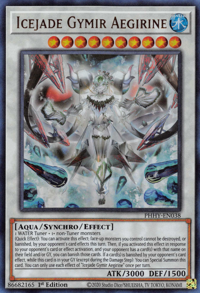 Icejade Gymir Aegirine [PHHY-EN038] Ultra Rare | Good Games Morley