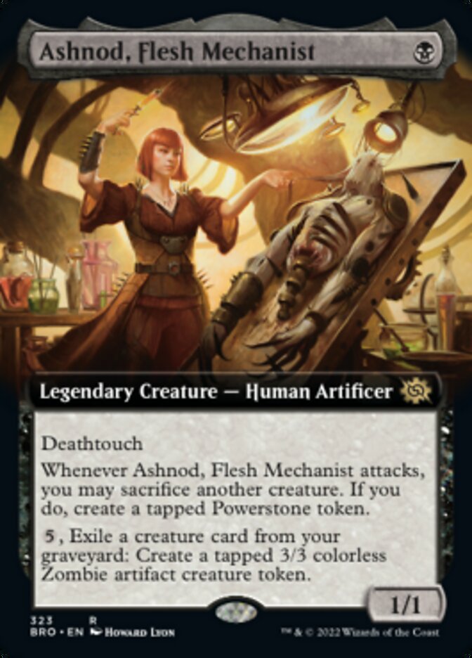 Ashnod, Flesh Mechanist (Extended Art) [The Brothers' War] | Good Games Morley