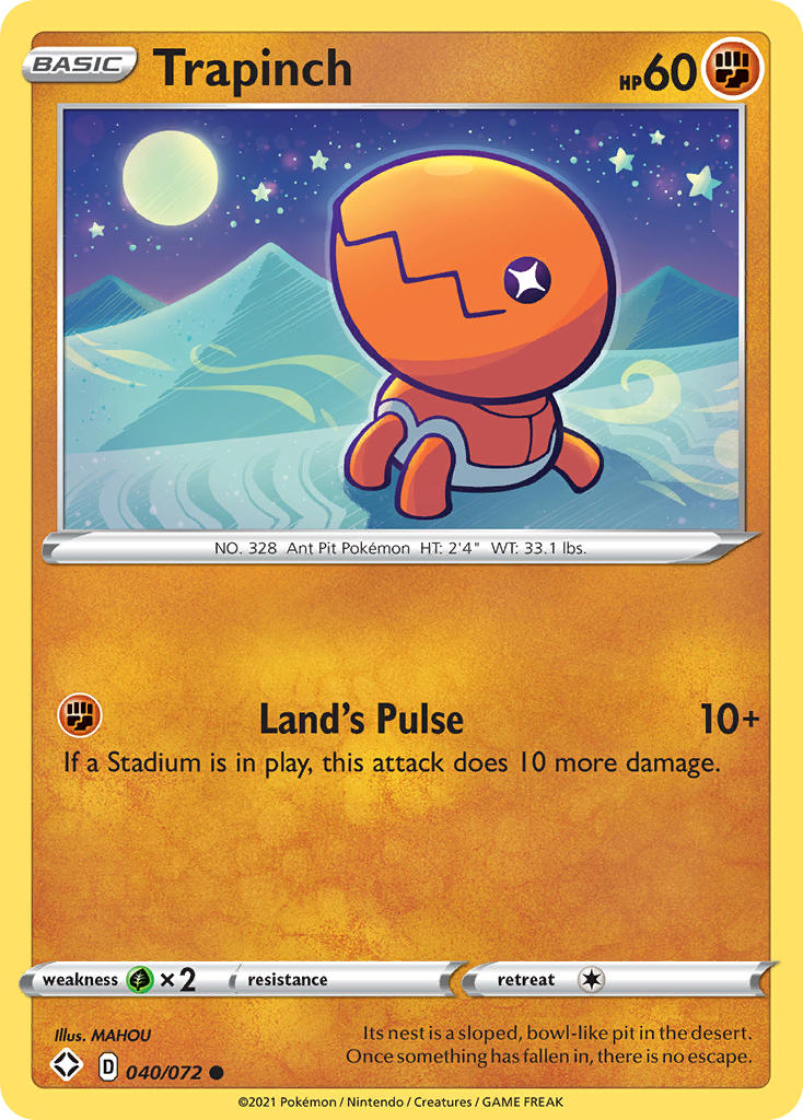 Trapinch (040/072) [Sword & Shield: Shining Fates] | Good Games Morley