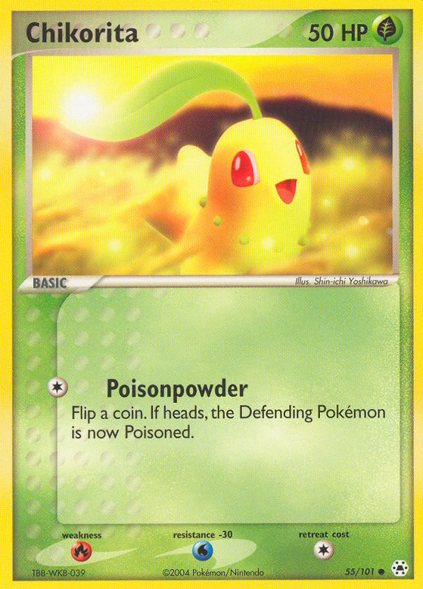 Chikorita (55/101) [EX: Hidden Legends] | Good Games Morley