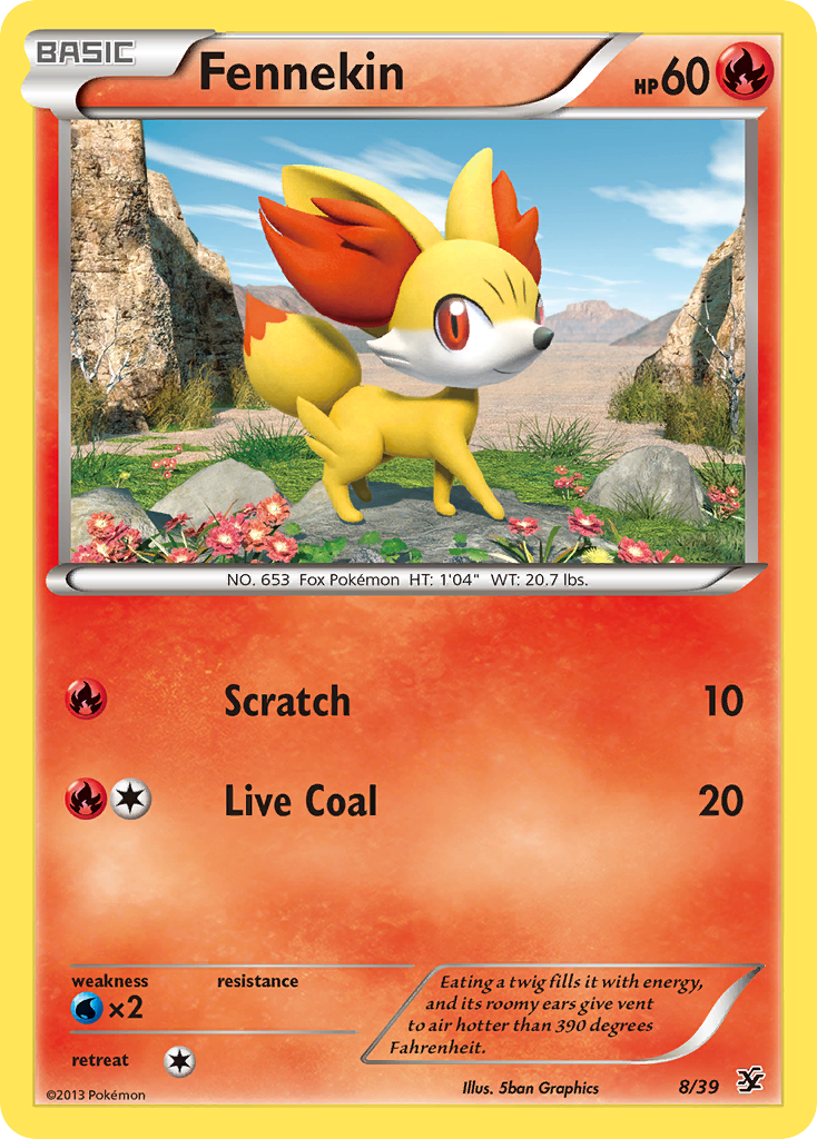 Fennekin (8/39) [XY: Kalos Starter Set] | Good Games Morley