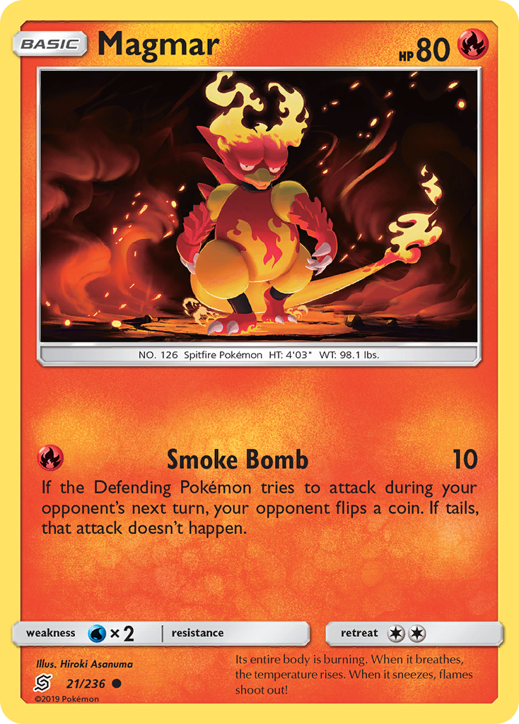 Magmar (21/236) [Sun & Moon: Unified Minds] | Good Games Morley