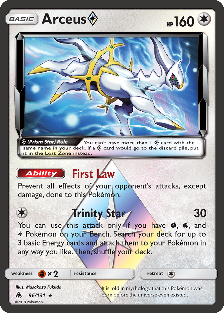 Arceus (96/131) (Prism Star) [Sun & Moon: Forbidden Light] | Good Games Morley
