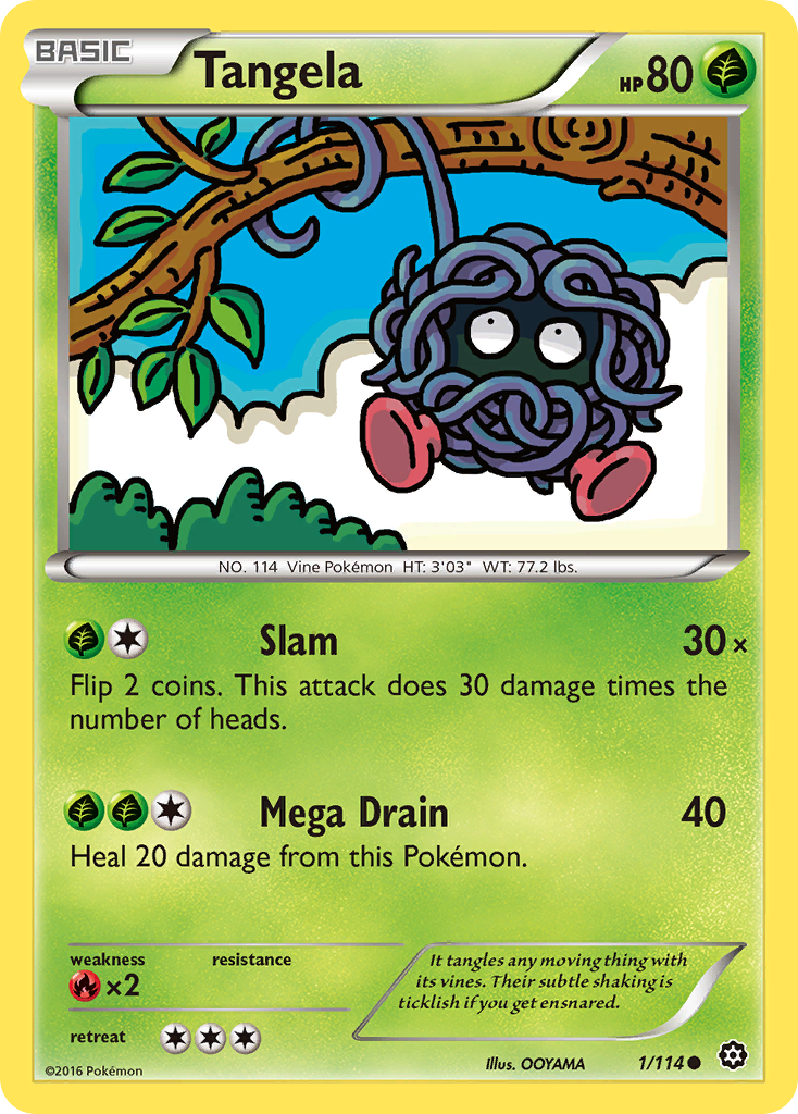 Tangela (1/114) [XY: Steam Siege] | Good Games Morley