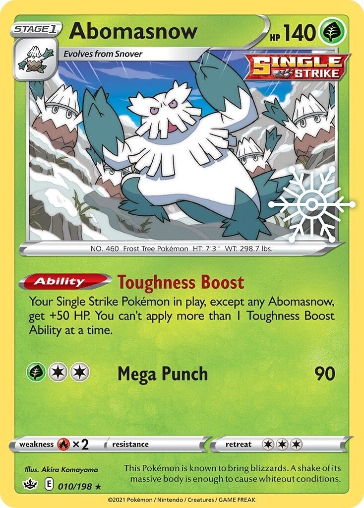 Abomasnow (010/198) (Holiday Calendar) [Sword & Shield: Chilling Reign] | Good Games Morley