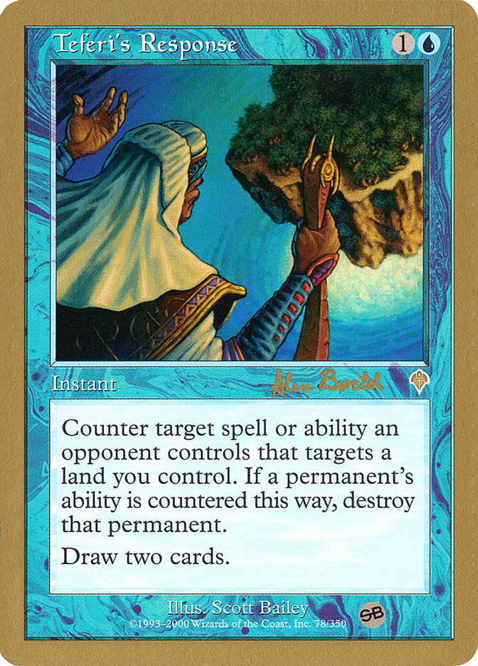 Teferi's Response (Alex Borteh) (SB) [World Championship Decks 2001] | Good Games Morley