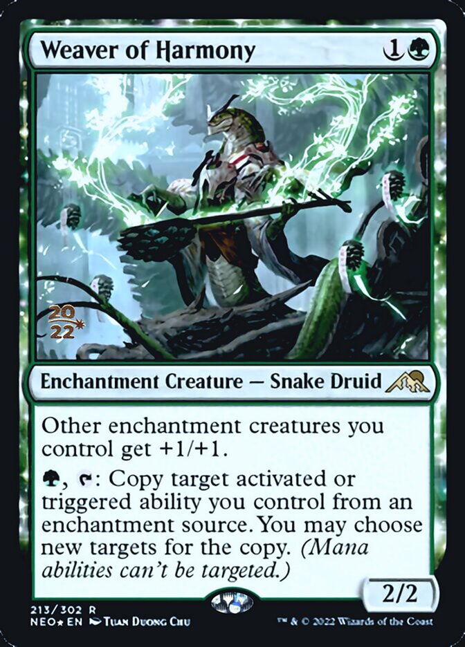 Weaver of Harmony [Kamigawa: Neon Dynasty Prerelease Promos] | Good Games Morley