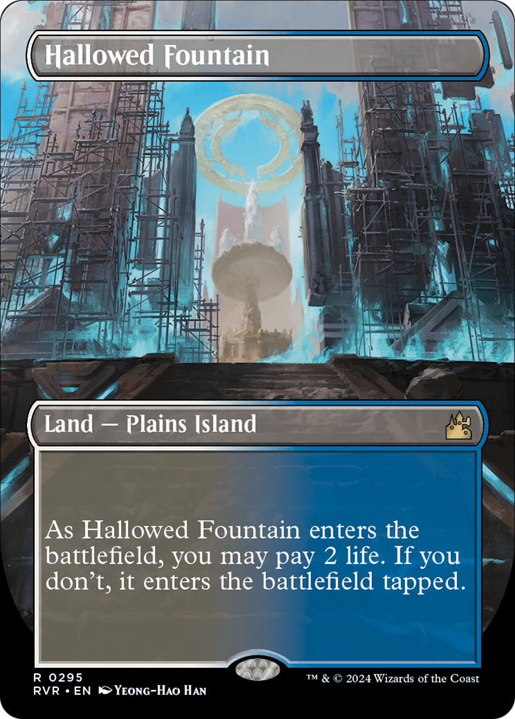 Hallowed Fountain (Borderless) [Ravnica Remastered] | Good Games Morley