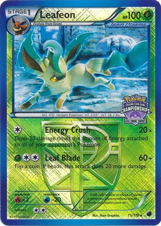 Leafeon (11/116) (States Championship Promo) [Black & White: Plasma Freeze] | Good Games Morley