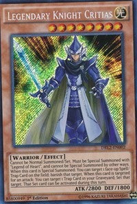 Legendary Knight Critias [DRL2-EN002] Secret Rare | Good Games Morley